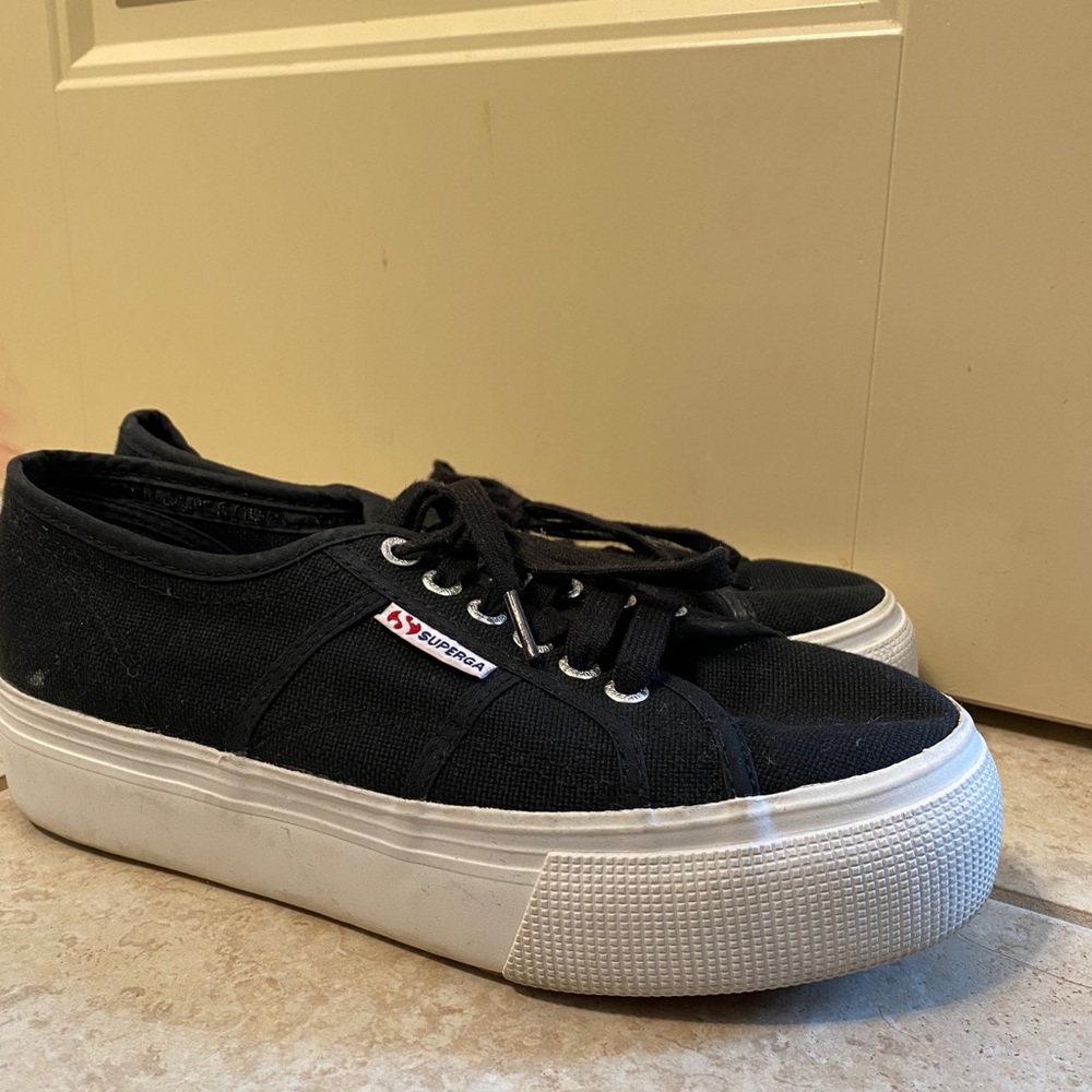 Superga black sneakers